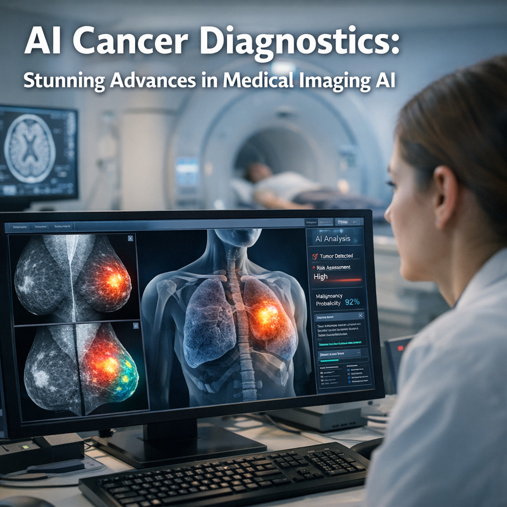Illustration of AI Cancer Diagnostics: Stunning Advances in Medical Imaging AI