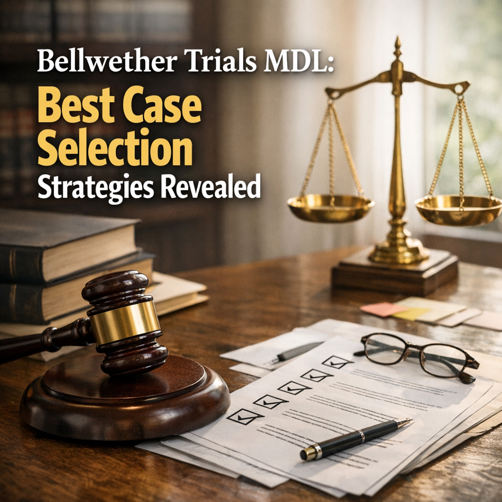 Illustration of Bellwether Trials MDL: Best Case Selection Strategies Revealed