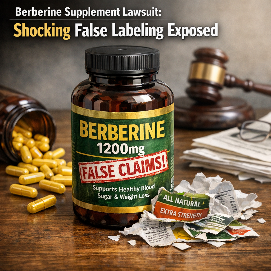 Illustration of Berberine Supplement Lawsuit: Shocking False Labeling Exposed