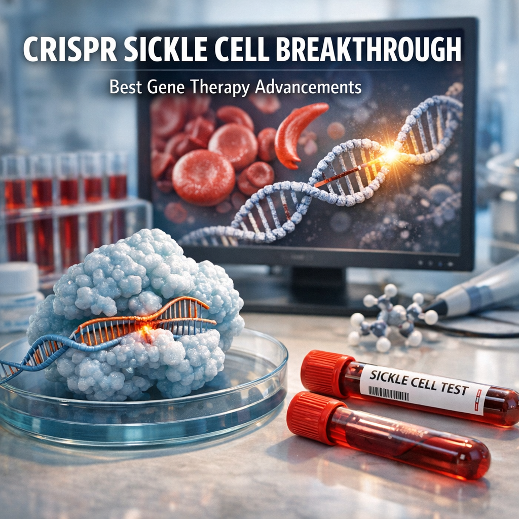 Illustration of CRISPR Sickle Cell Breakthrough: Best Gene Therapy Advancements