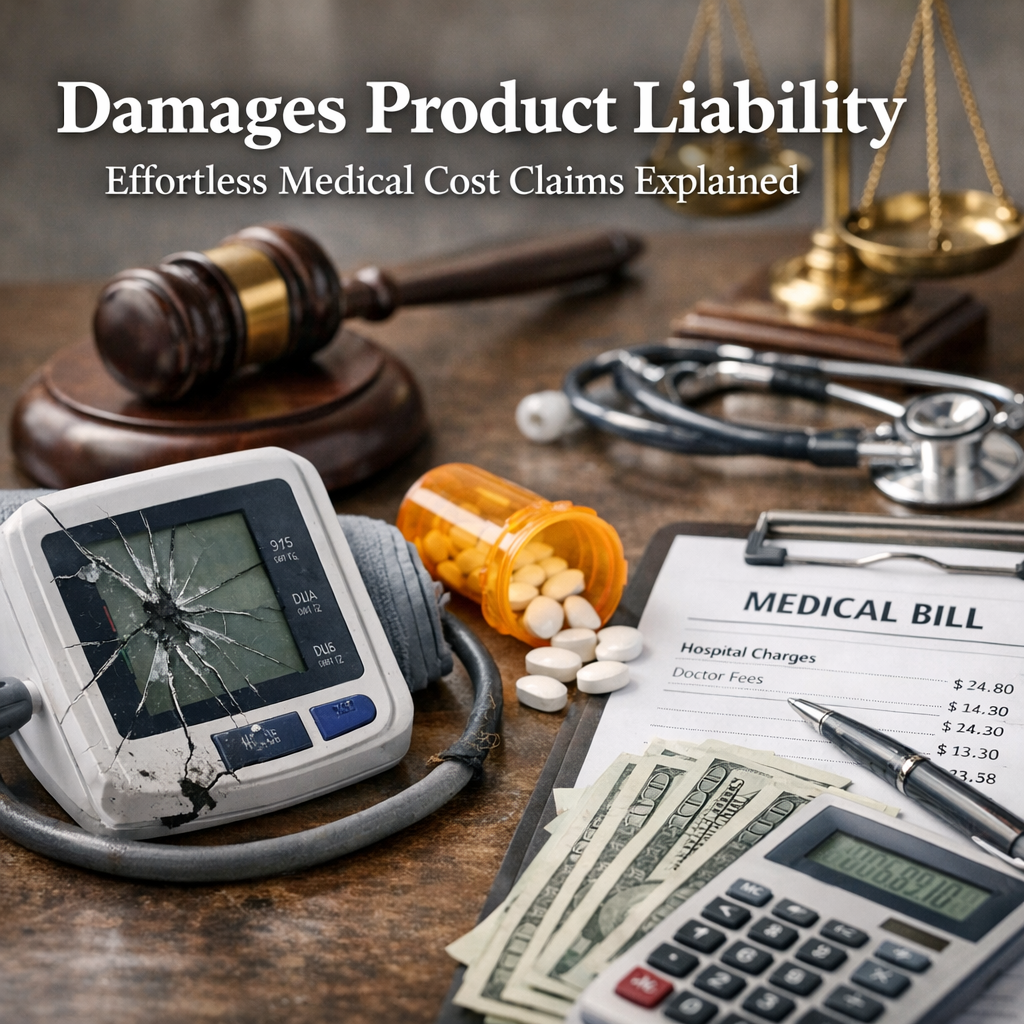 Illustration of Damages Product Liability: Effortless Medical Cost Claims Explained