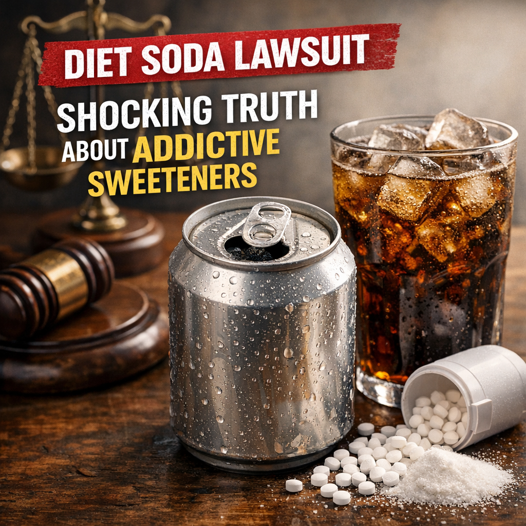 Illustration of Diet Soda Lawsuit: Shocking Truth About Addictive Sweeteners