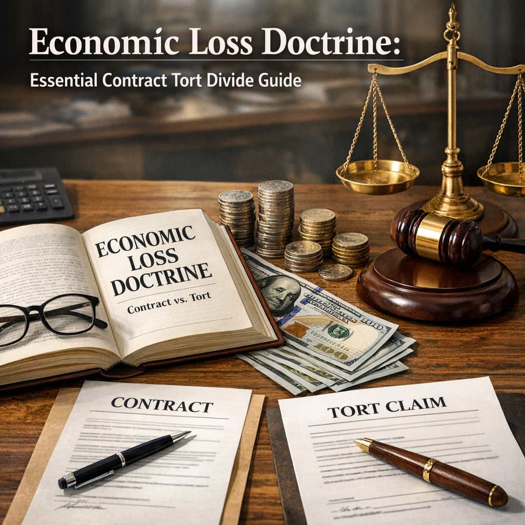 Illustration of Economic Loss Doctrine: Essential Contract Tort Divide Guide