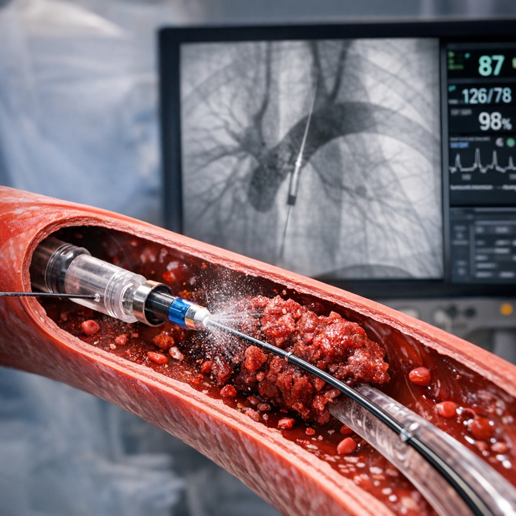 Illustration of Endovascular Catheters PE: Stunning Advances in Blood Flow Therapy