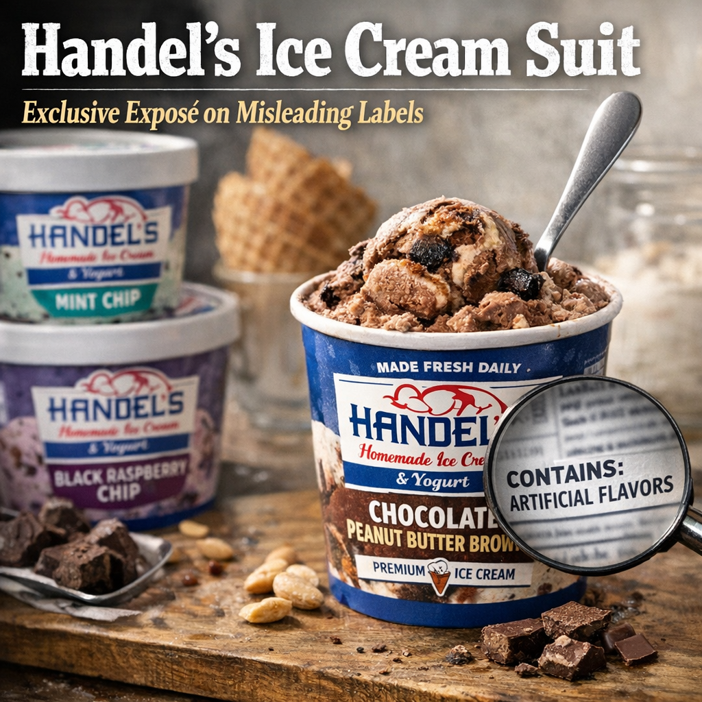 Illustration of Handel’s Ice Cream Suit: Exclusive Exposé on Misleading Labels
