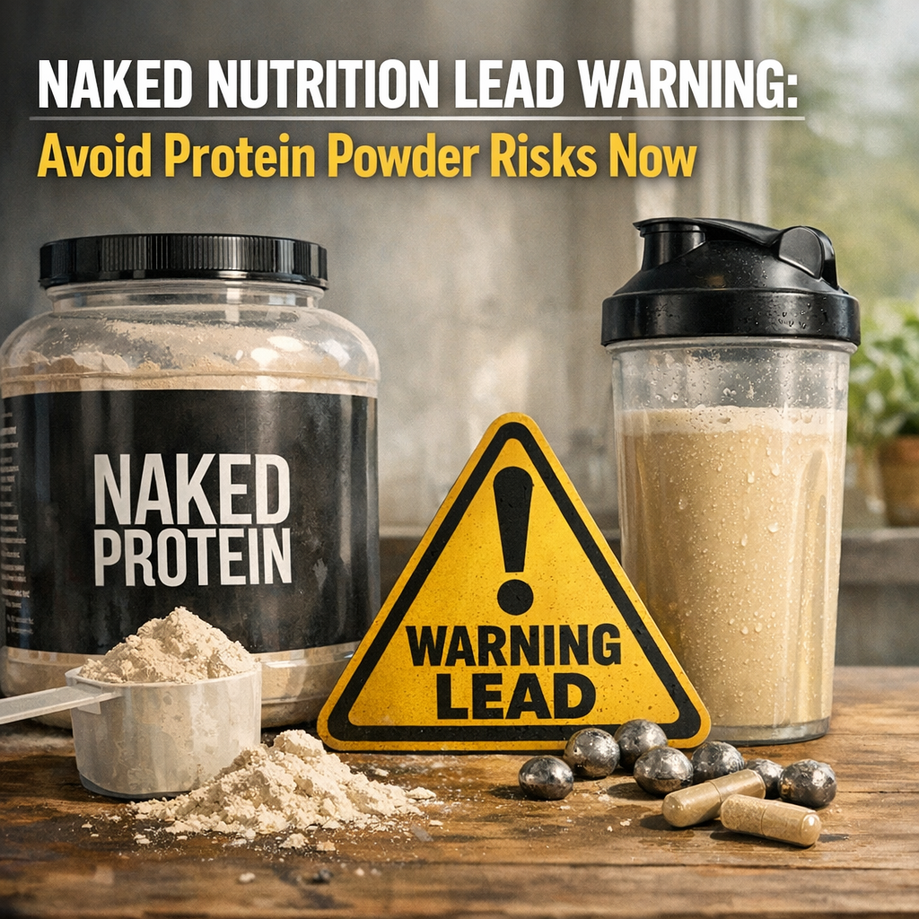 Illustration of Naked Nutrition Lead Warning: Avoid Protein Powder Risks Now