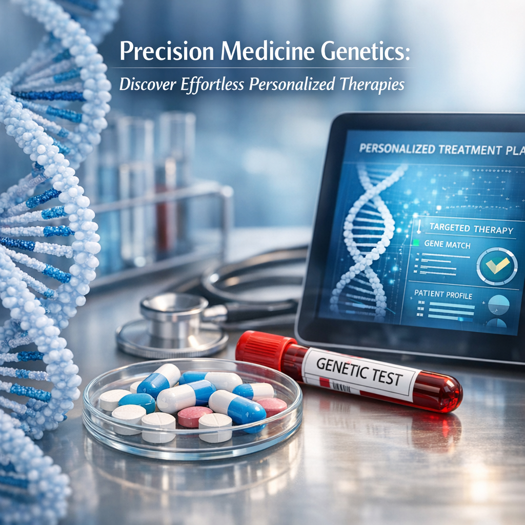 Illustration of Precision Medicine Genetics: Discover Effortless Personalized Therapies