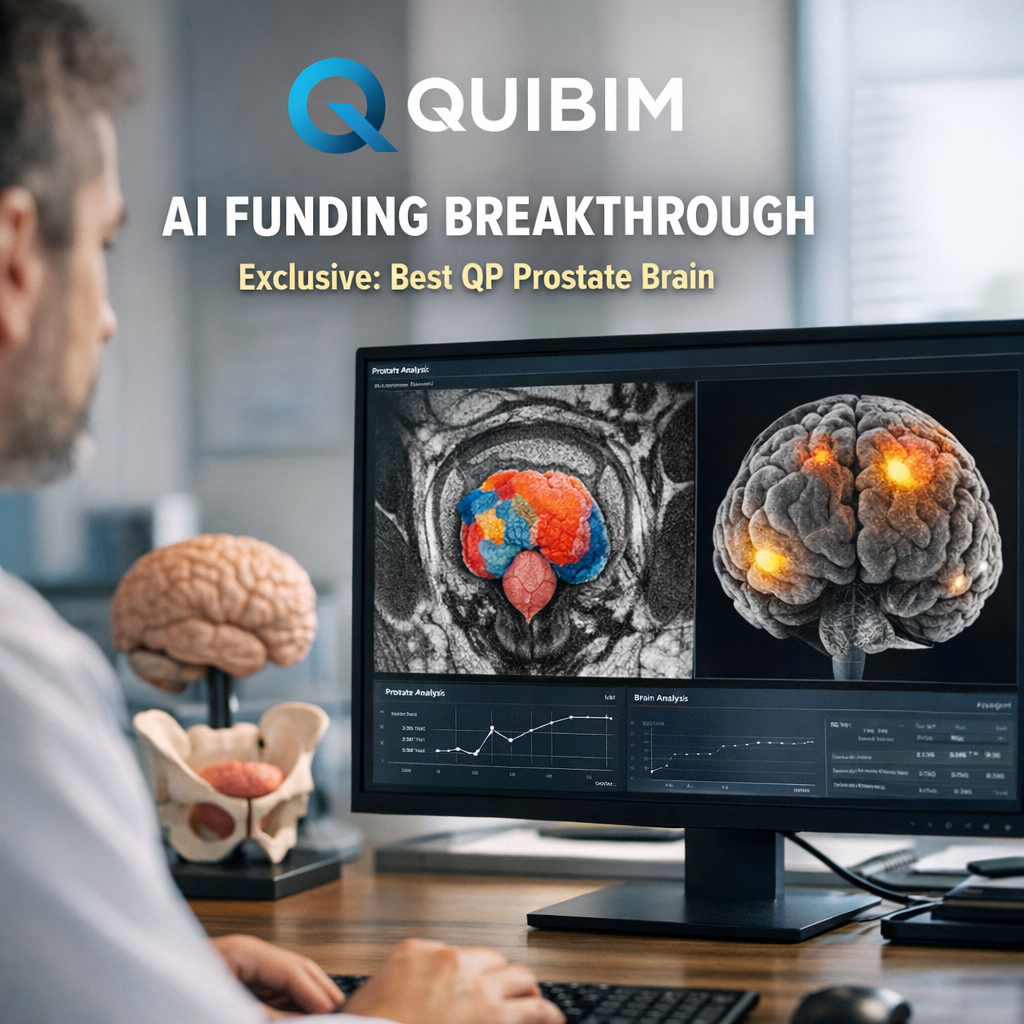 Illustration of Quibim AI Funding: Exclusive Breakthrough for Best QP Prostate Brain