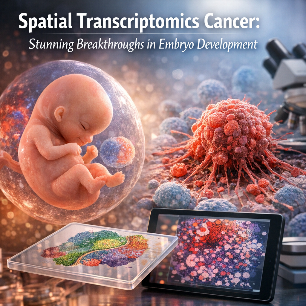 Illustration of Spatial Transcriptomics Cancer: Stunning Breakthroughs in Embryo Development