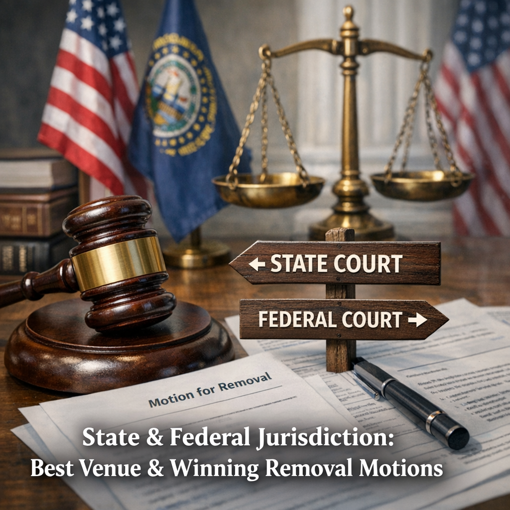 Illustration of State Federal Jurisdiction: Best Venue & Winning Removal Motions