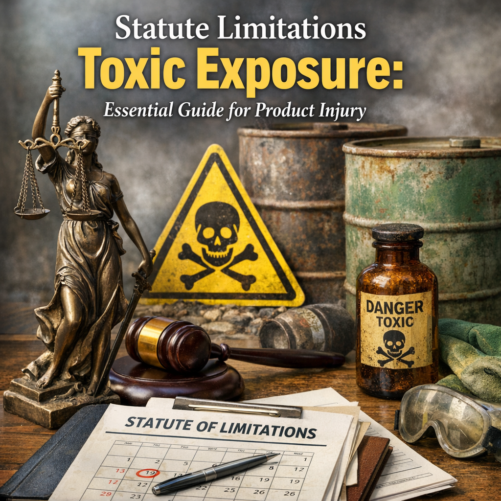 Illustration of Statute Limitations Toxic Exposure: Essential Guide for Product Injury